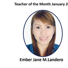 تبارك إدارة المدرسة للفاضلة/ أ. أمبر لانديرو حصولها على لقب (معلمة الشهر) لشهر يناير 2022